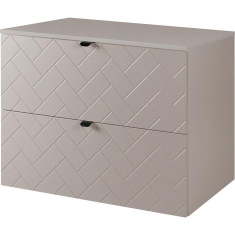 Mobile da bagno, Cashmere, 80 x 57 x 46 cm, Maniglie Nere (1/5)
