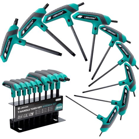 Jeu de Clés Torx à Poignée en T, Clé Torx à Étoile T10-T50 (1/5)