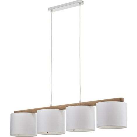 [GEBRAUCHT] B-Ware Euluna Hängeleuchte Troy Pendelleuchte Deckenlampe Leuchte Vierflammig Weiß