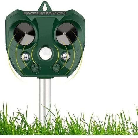 Ultraschall-Katzenabwehrgerät, Solar-Ultraschall-Insektenabwehrgerät, Katzenabwehrgerät, Katzenabwehrgerät für den Garten, Schützt den Garten (1/4)