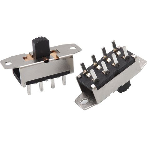 Interrupteur à bascule vertical SS haute intensité 110 V à 220 V, interrupteur poussoir horizontal à 2 vitesses SS23F15SS-23H25