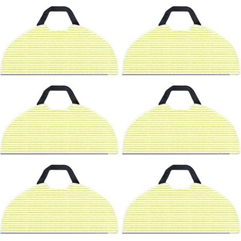 6 Pack Replacement Cleaning Cloths for Shark RV2610WA AV2610WA AI Ultra 2-in-1 Robot Vacuum Cleaner, Microfiber Mop Cloths for Shark AI Ultra Accessories (1/4)