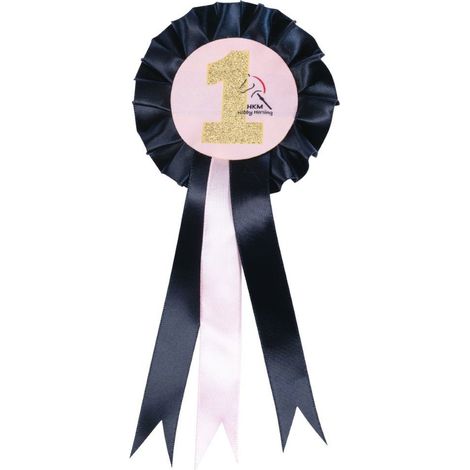 Taglia unica, blu scuro e rosa: Coccarda per cavallini peluches linea Hobby Horsing (1/4)