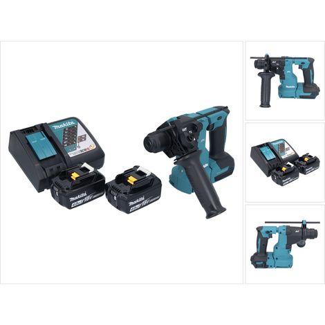 Makita DHR 183 RM marteau perforateur sans fil 18 V 1.7 J SDS plus brushless + 2x batteries 4.0 Ah + chargeur