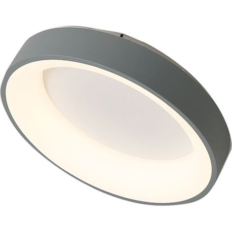 Plafonnier chambre à coucher LED à fleur de plafond luminosité réglable 100-265V gris 40 cm design épuré chaud romantique (1/4)