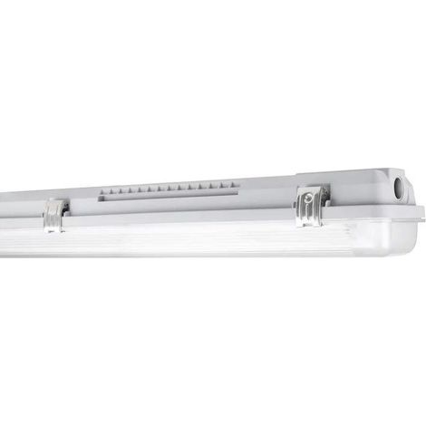 Plafoniera stagna dp housing 1500 p 2x lampade led t8 ip65 policarbonato 1500 mm ledvance dp1500hous2xg4
