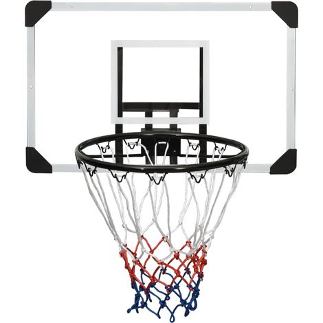 Panier de basket,Panneau de basket-ball Transparent 71x45x2,5 cm Polycarbonate -30986 (1/5)