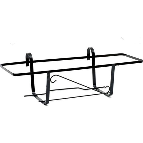 Schwarze Balkonblumenkasten Napoli 50x20x15