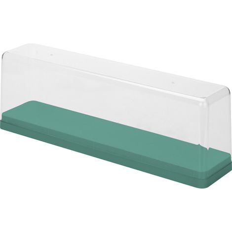 Boîte de rangement pour figurines d'action, empilable, anti-poussière, transparente, vitrine pour poupées dessin animé, vert (1/5)