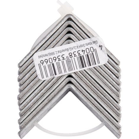 Équerre de chaise – galvanisée Sendzimir – 25 x 25 x 14 mm –Set de 12 pièces – Marque (1/2)