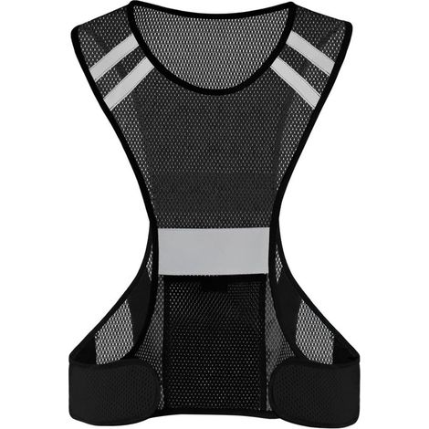 Gilet di sicurezza riflettente - Gilet da corsa riflettente unisex - Adatto per attività notturne - Abbigliamento riflettente - Leggero e traspirante - Alta luminosità - Arancione fluorescente (1/5)