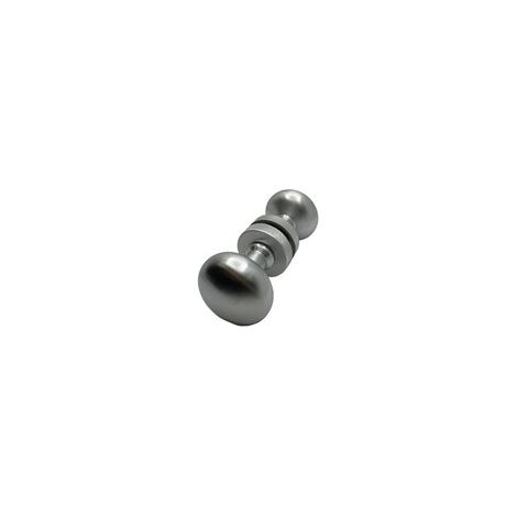 POMOLO ACCOPPIATO MINORI D 55 MM CROMO SATINATO