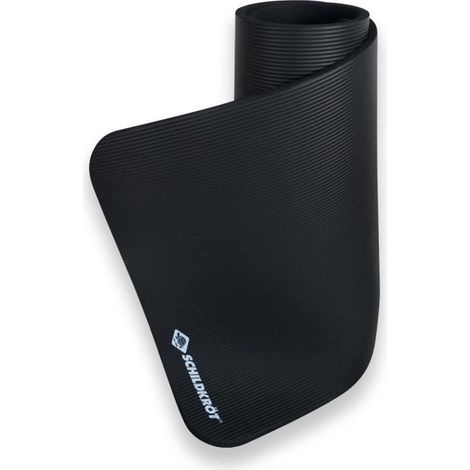 Schildkröt Fitness esterilla de fitness 15 mm 183 x 61 cm caucho negro (1/3)