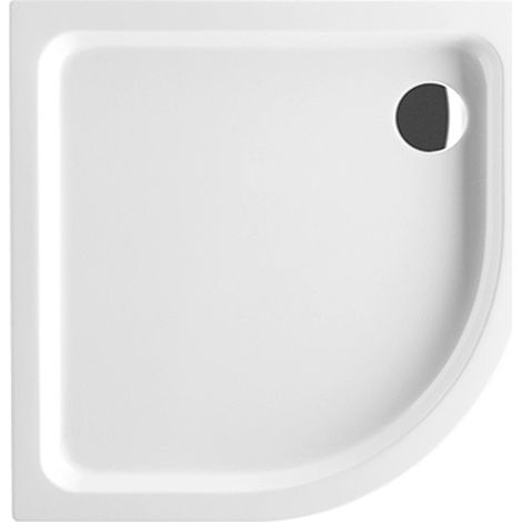 O.novo, Platos de ducha de cuarto redondo, 900 x 60 x 60 mm, Cuarto de círculo Star White
