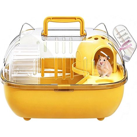 Cage de transport pour petits animaux (hamsters, gerbilles et souris), avec accessoires, adaptée aux hamsters, gerbilles et souris. (1/5)