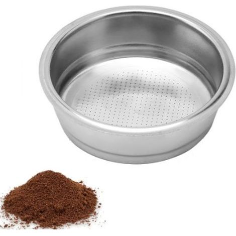 1PC (Single Cup) 51mm Non-Pressurized Filter, Stainless Steel Coffee Filter, Single-Layer Pressureless Filter Basket, Espresso Filter Basket for Coffee Capsule Accessories, Reusable and Refillable (1/5)
