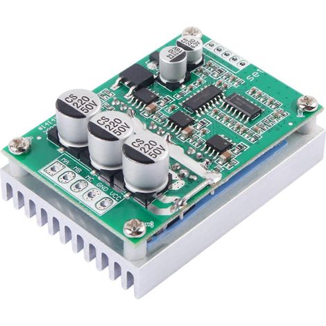 Contrôleur de moteur sans balais 500 W 12-36 V avec PWM, inversion de polarité, contrôle de vitesse et dissipateur thermique (1/5)