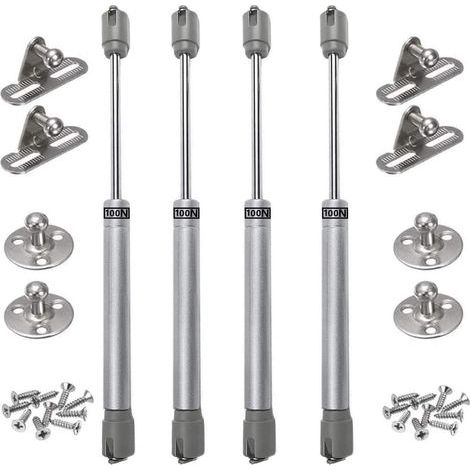 4PCS vérins à gaz 100N verin meuble hydraulique ressort amortisseurs à gaz d'origine porte armoire de cuisine Bras pneumatique pour levage de porte armoire (1/5)