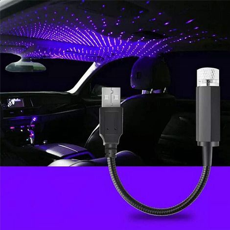 Projecteur Étoilé USB - Projecteur Ciel Étoilé Réglable - Pour Plafond Chambre Voiture Fête - 5 W - 16 x 13,7 x 5 cm - 1 Pièce (1/5)