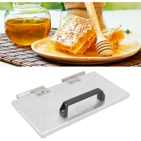 Piastra di base in cera d'api - Pressa manuale - Stampo in alluminio per goffratura da 42 cm - Ideale per apicoltori (1/4)