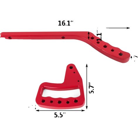 Maniglie di sostegno in lega di alluminio, 4 pezzi, compatibili con Jeep Wrangler JK 2007-2017 (1/2)