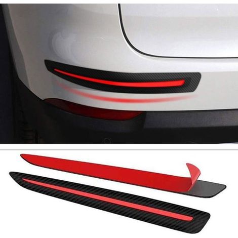 Confezione da due adesivi per auto: protezione per il paraurti anteriore e protezione antigraffio per gli angoli posteriori. Adatti a SUV, monovolume e berline. (1/5)