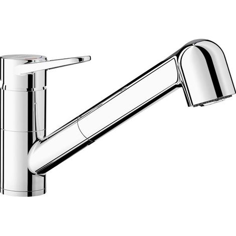 Blanco Wega S - Miscelatore da lavello con doccetta estraibile, cromo 526416 (1/2)
