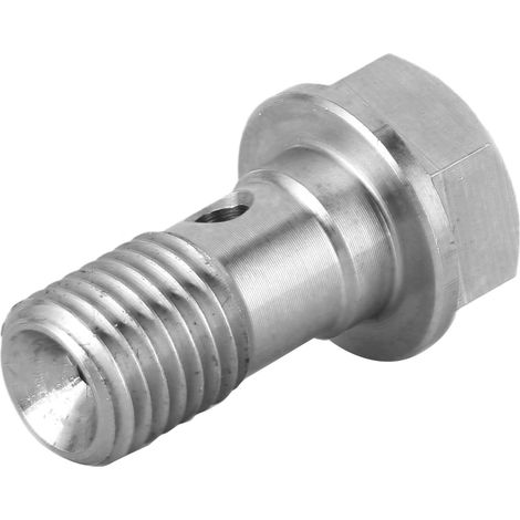 Turbo-Ölzufuhrdrossel M10x1,25 Edelstahl-Anschlussstück passend für Mitsubishi TD02 TD03 TD04 (1/5)