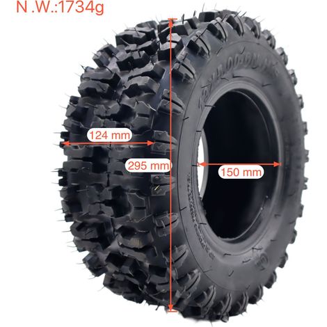 Pneus tubeless 13x5.00-6 pour karts, tondeuses à gazon et scooters électriques  pneus renforcés tout-terrain 5.00-6.