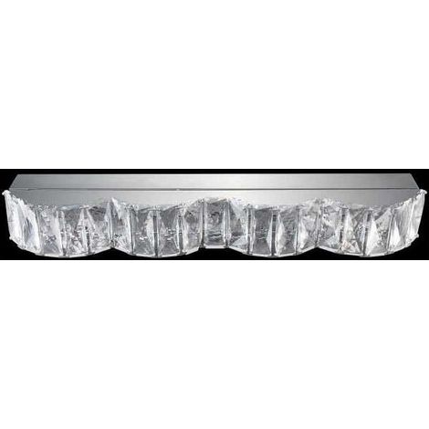 Aplique zurique 1x16w led 1350lm 4000k l.40xan.9xal.6cm cromo