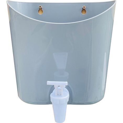 Axi Réservoir D'Eau Avec Robinet À Pression Pour Cuisine De Jeu Ou Cuisine De Boue - Gris Pour L'Extérieur Et Les Cuisines De Boue - 0,7 Litre - 20 X 18 X 9 Cm À Partir De 3 Ans