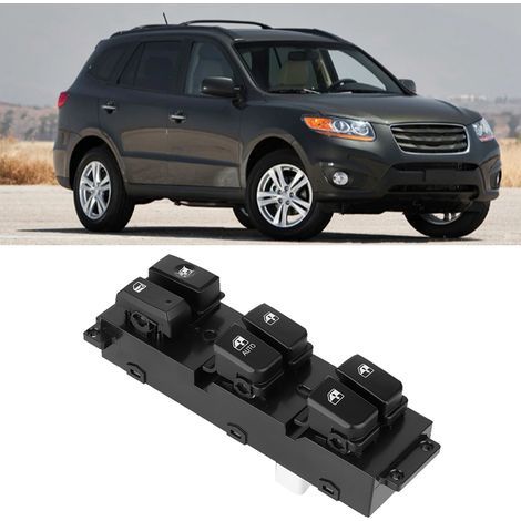 Interrupteur de Vitre Électrique Principal Gauche ABS OE 93570-2B100 pour Hyundai Santa Fe CM 2007-2011 (1/5)