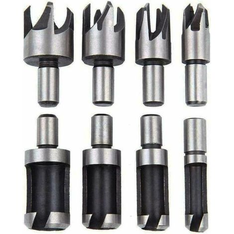 VURAHOME - 8 pièces forets à bois pour outil de coupe de bois ensemble de forets à bois 6mm/10mm/13mm/16mm- (1/5)