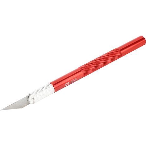 Kunstschnitzmesser, Skalpellklinge aus rotem Edelstahl für Holzarbeiten, DIY-Handyreparaturwerkzeug (1/5)