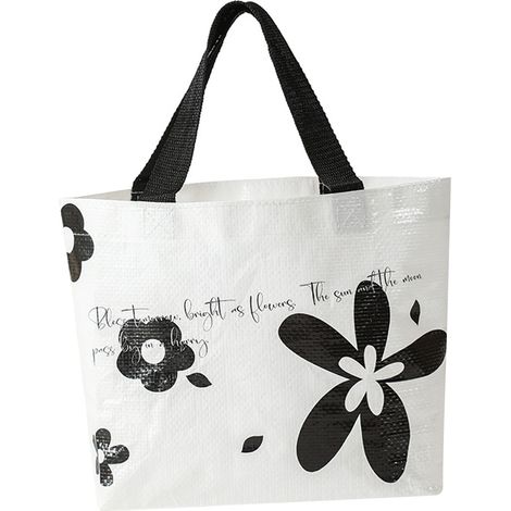 Sac Shopping Plastique Réutilisable Pliable avec Grandes Poignées Large Capacité Imperméable Résistant à la Saleté (1/5)