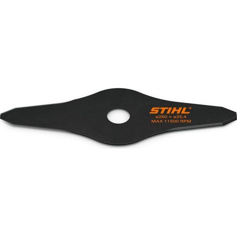 Lame de débroussailleuse 260 mm – 2 flèches pour coupe nette – Acier haute qualité – Compatible avec STIHL FS 89/91/94/111/131/240 C-E – 40017133812