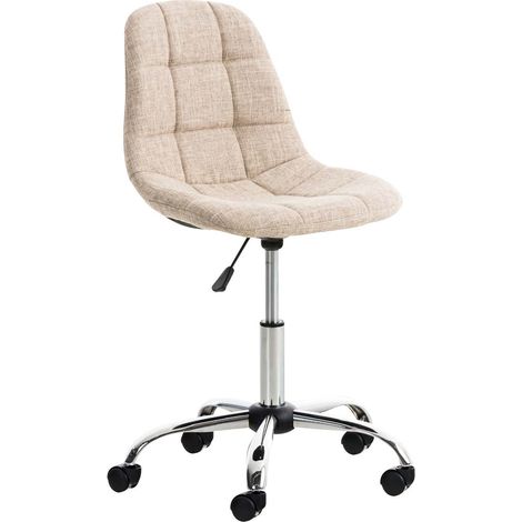 Sedia da ufficio Emil tessuto crema