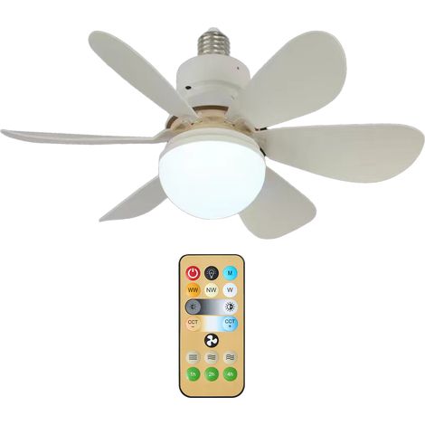 LED-Ventilatorleuchte mit Fernbedienung, mehrfarbig, dimmbar, für Zuhause, Kinderzimmer, Schlafzimmer