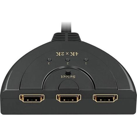 COMMUTATEUR TV - REPARTITEUR TV - CONVERTISSEUR TV Commutateur HDMI - Non spécifié - 4K - 3 Ports - Prend en charge 3D - Pas de (1/4)