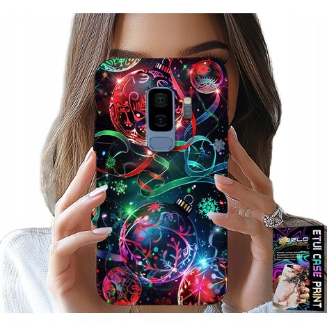 Custodia per Samsung Galaxy S9 Plus - Palline di Natale, albero di Natale, custodia + pellicola (1/5)