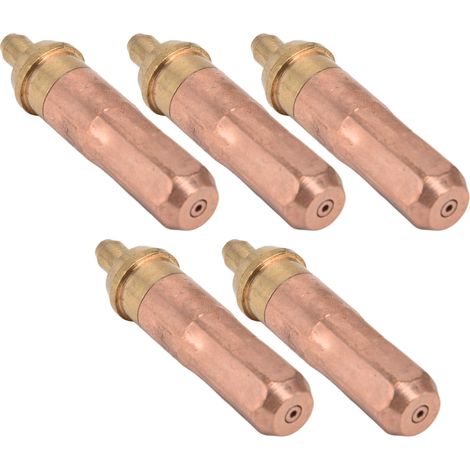 Jeu de 5 Embouts de Chalumeau Découpeur Acétylène G01-300, Buses de Soudure Taille 1, Accessoires pour Torche (1/5)