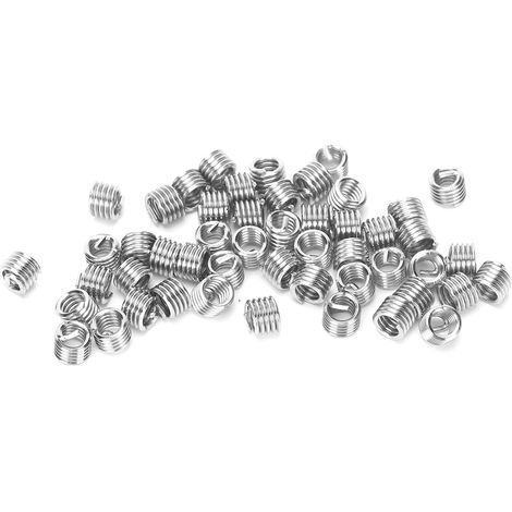 50 inserts filetés pour vis, douilles de réparation filetées, outil de protection et de réparation (unités US 10-24 x 1,5D) (1/5)