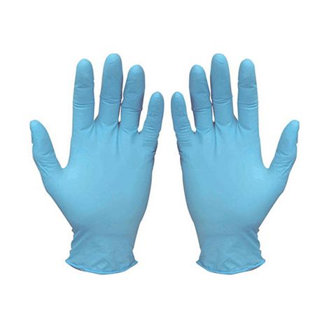 Guante desechable nitrilo santex gd21 azul talla s caja de 100 (1/2)