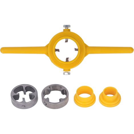 Jeu de 6 tarauds et filières NPT 1/2 po, 3/4 po et 1 po en acier allié pour tuyaux en PVC (1/5)