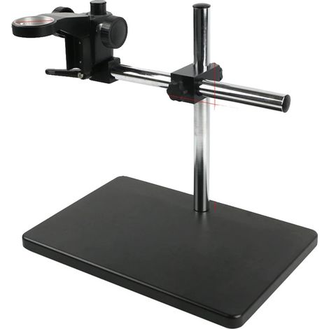 Supporto per microscopio digitale, in lega di alluminio, dimensioni 38x26x32 cm, regolazione in altezza 32 cm, diametro applicabile 50 mm, peso netto 3,39 kg (1/5)