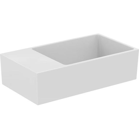 IS Handwaschbecken Extra, o.Hl., m.Ül., Ablage links, 450x250x150mm, Weiß m.IP (1/5)
