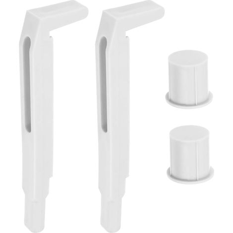Lot de 2 Loquets de Nettoyage de Fenêtre de Toit de Rechange avec écrou pour Fixation Lors Du Nettoyage des Fenêtres de Toit Compatible avec GGU GPU GHU Gris (1/5)
