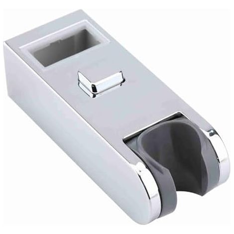 Soporte reemplazable para cabezal de ducha de mano, ABS cromado, deslizador de ducha de altura ajustable, riel de ducha, soporte para cabezal de ducha, soporte para baño (1/4)