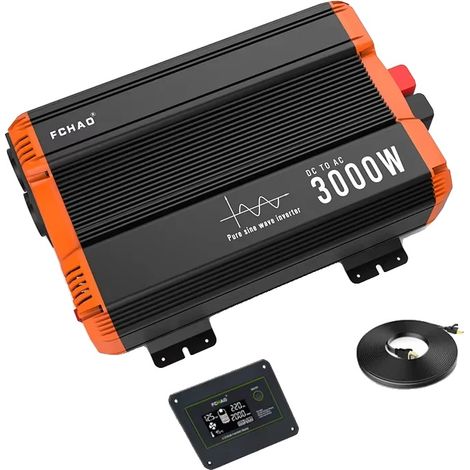 Onduleur, onde sinusoïdale pure, 24V à 230V, KST-3000W-24V, 220-240V, 24V (1/2)