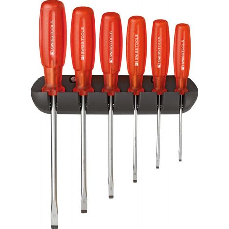 Juego de destornilladores 6 unidades Soporte de pared im ranurado Multicraft PB Swiss Tools